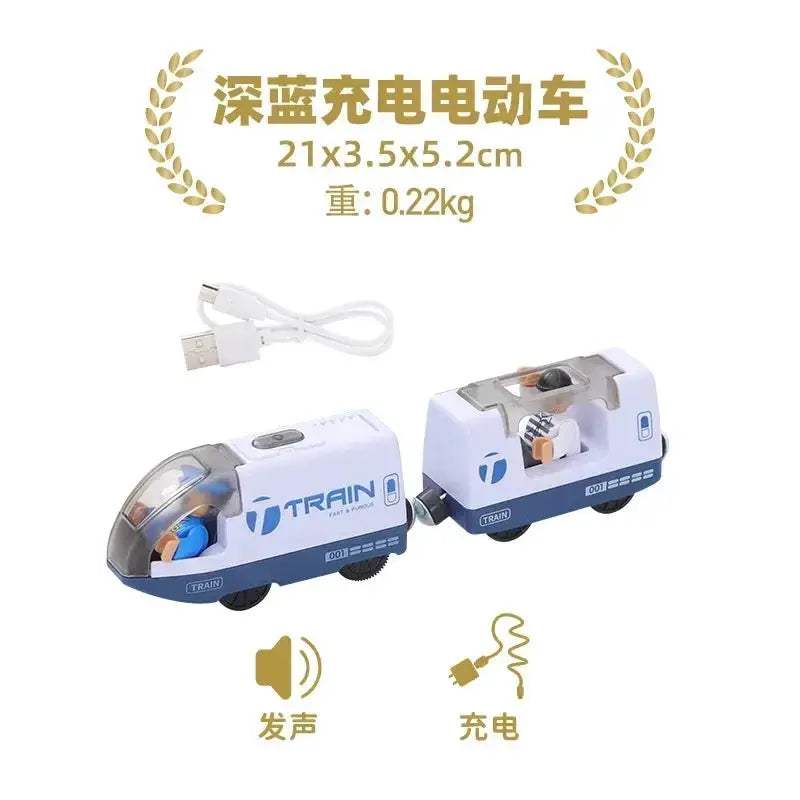 RC Electric Train Diecast Locomotive Magnetic For Kids - Image 8
