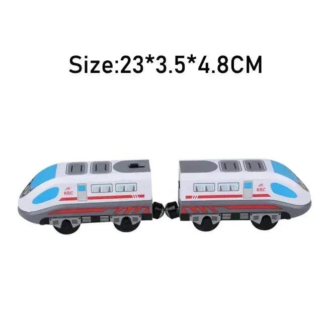 RC Electric Train Set With Diecast Locomotive And Magnetic Track - Image 11