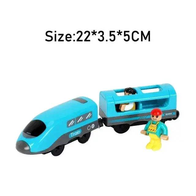 RC Electric Train Set With Diecast Locomotive And Magnetic Track - Image 12
