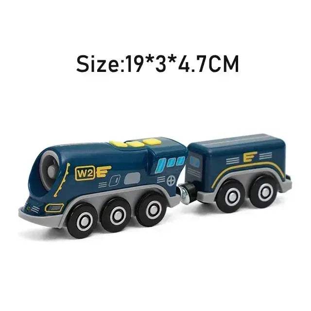 RC Electric Train Set With Diecast Locomotive And Magnetic Track - Image 18