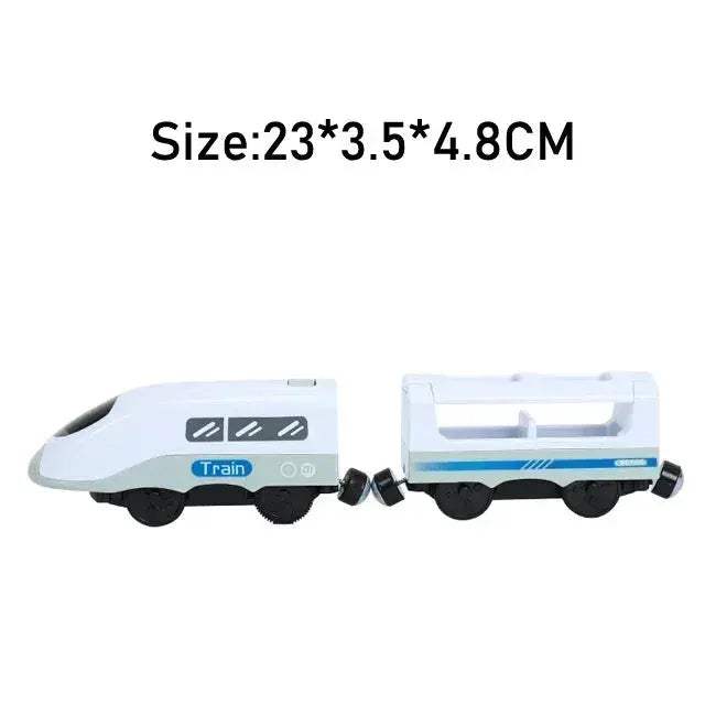 RC Electric Train Set With Diecast Locomotive And Magnetic Track - Image 19