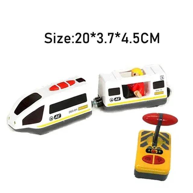 RC Electric Train Set With Diecast Locomotive And Magnetic Track - Image 21