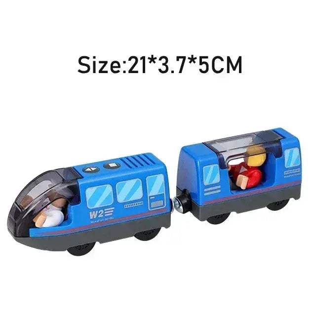 RC Electric Train Set With Diecast Locomotive And Magnetic Track - Image 23