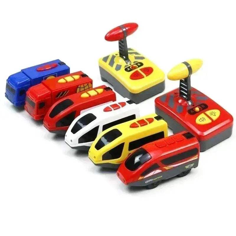 RC Electric Train Set With Diecast Locomotive And Magnetic Track - Image 3