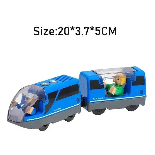 RC Electric Train Set With Diecast Locomotive And Magnetic Track - Image 30