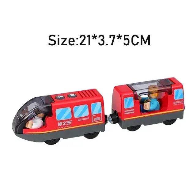 RC Electric Train Set With Diecast Locomotive And Magnetic Track - Image 32