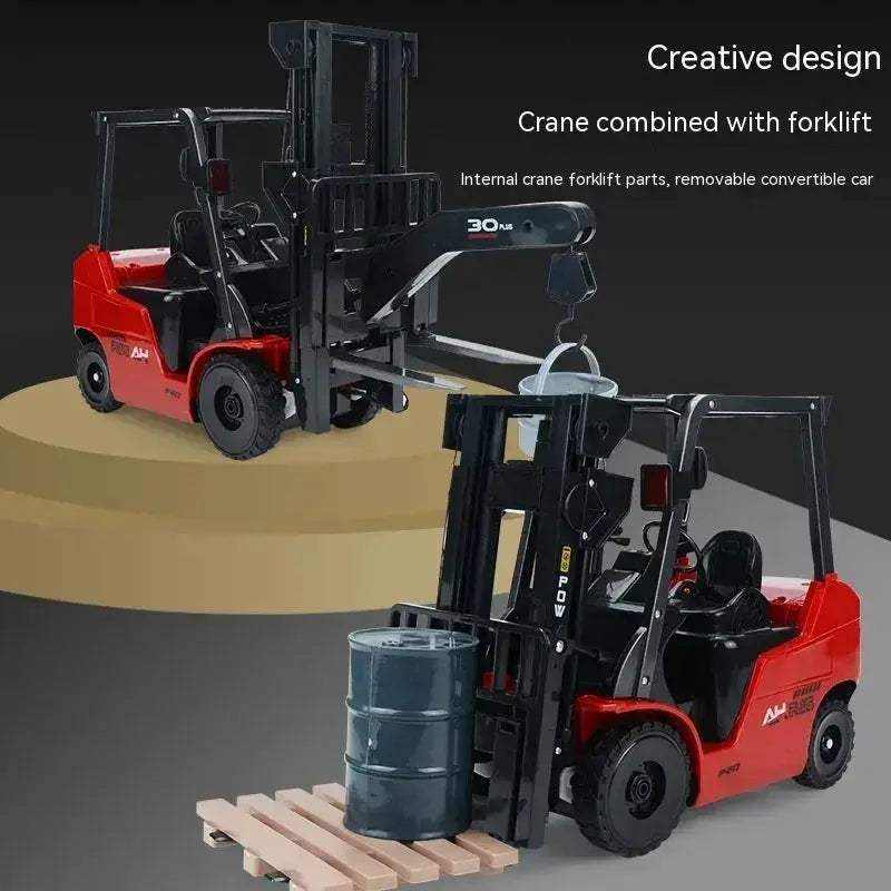 RC Forklift Truck 1:8 LED Lights Remote Control Toy - Image 4
