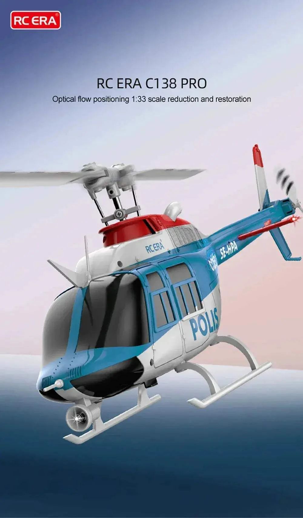 RC Helicopter C138 Pro With Optical Flow Positioning - Image 3