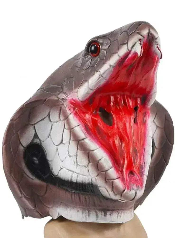Realistic Mask Latex Snake Head For Halloween Cosplay - Image 10