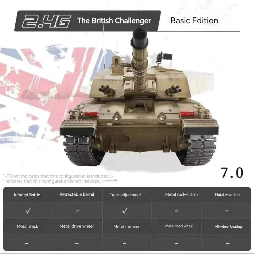 Realistic RC Battle Tank British Challenger II 7.0 For Fans - Image 7
