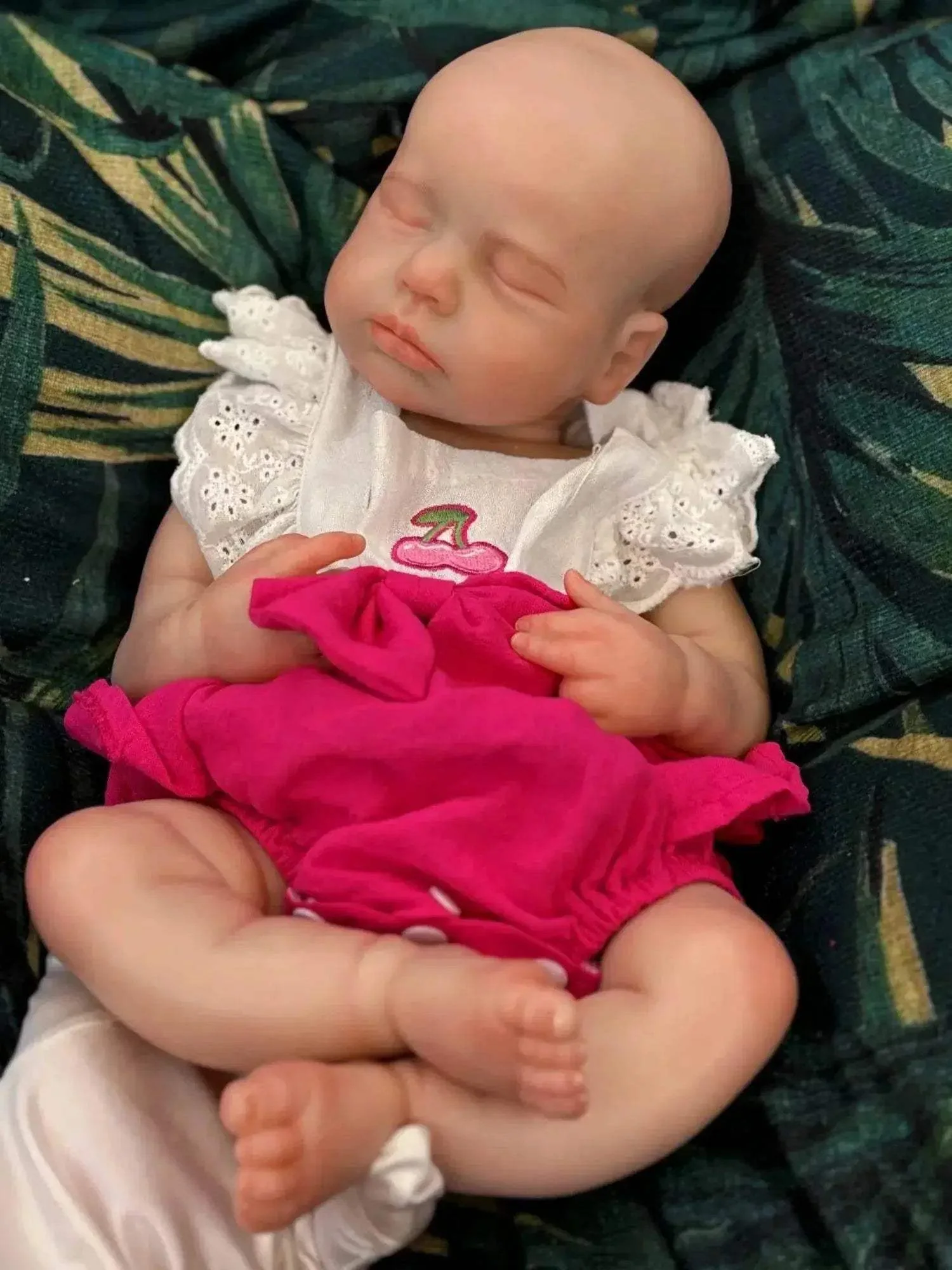 Realistic Reborn Doll 18 Inch Open Mouth Silicone For Gifts - Image 4