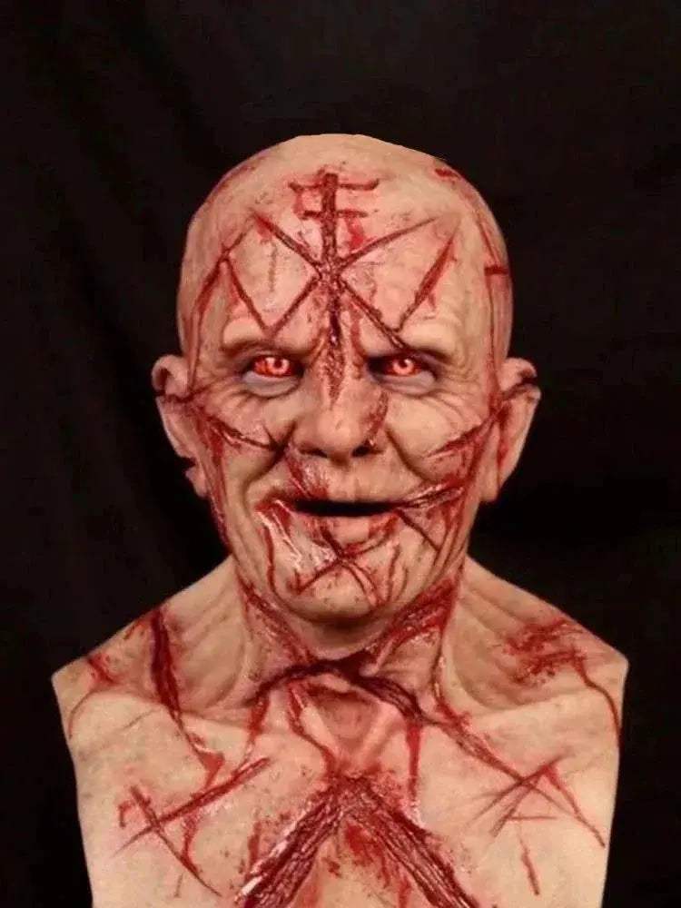 Realistic Skull Mask Premium Red Latex Design For Halloween - Image 7