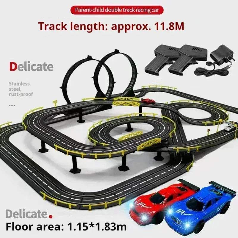 Remote Control Car Track Racing Toy For Two Players - Image 10