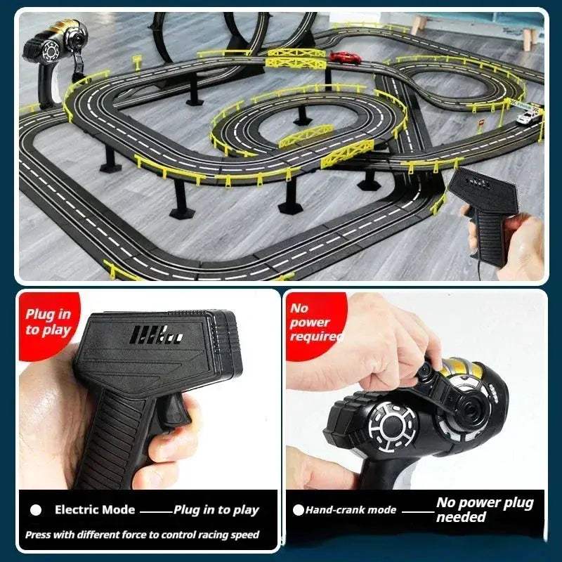 Remote Control Car Track Racing Toy For Two Players - Image 4