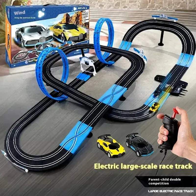 Remote Control Car Track Set Two Player Puzzle Toy