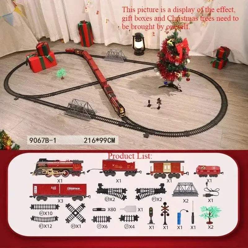 Remote Control Classical Christmas Train Toy With Sound And Light - Image 10