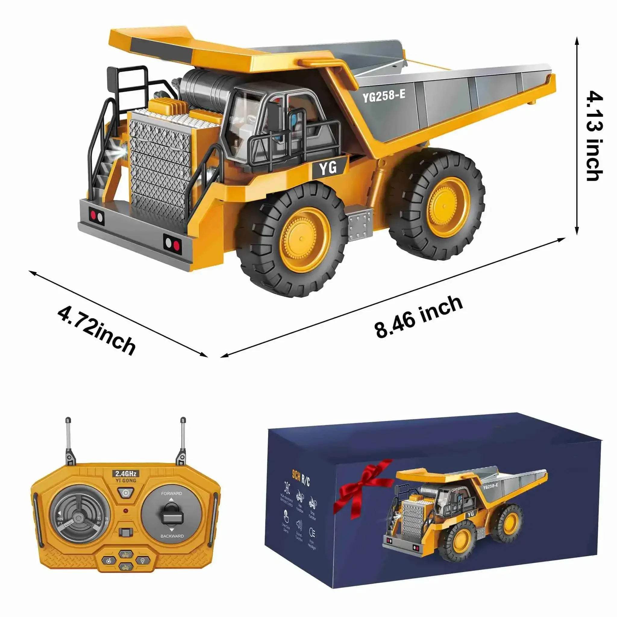 Remote Control Dump Truck Toy With Light And Sound - Image 6