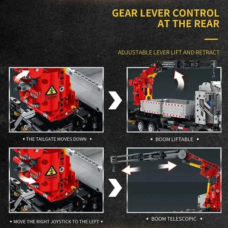 RC Crane Building Blocks Set With Remote Control STEM Learning - Image 5
