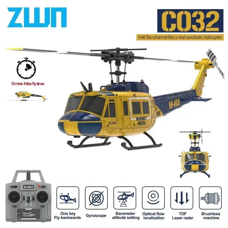 Remote Control RC Helicopter With Altitude Hold And Brushless Motor
