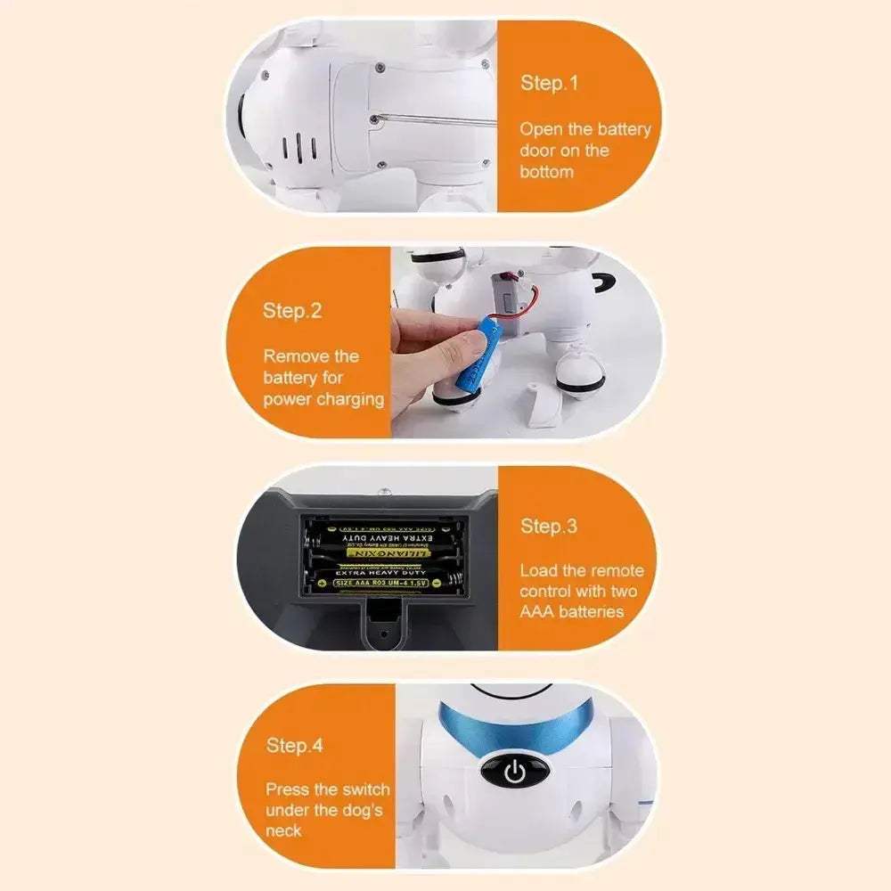 Remote Control Robot Dog Toy With Light Up LED Eyes - Image 2