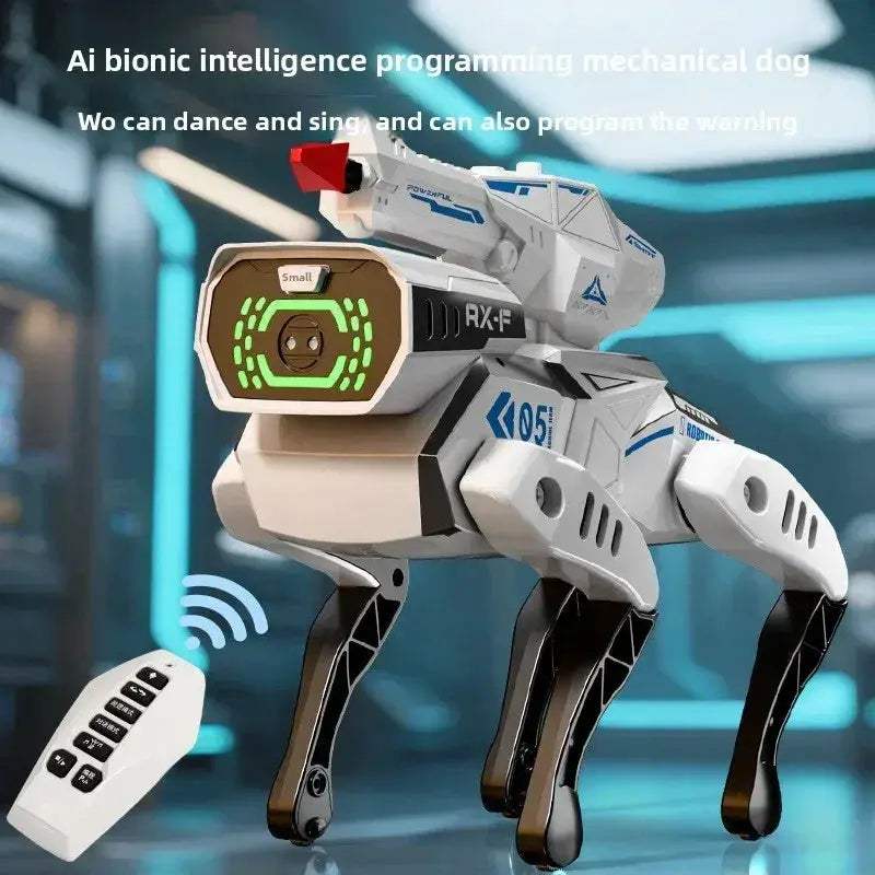 Remote Control Robot Dog Toy With Programmable Actions And Barking