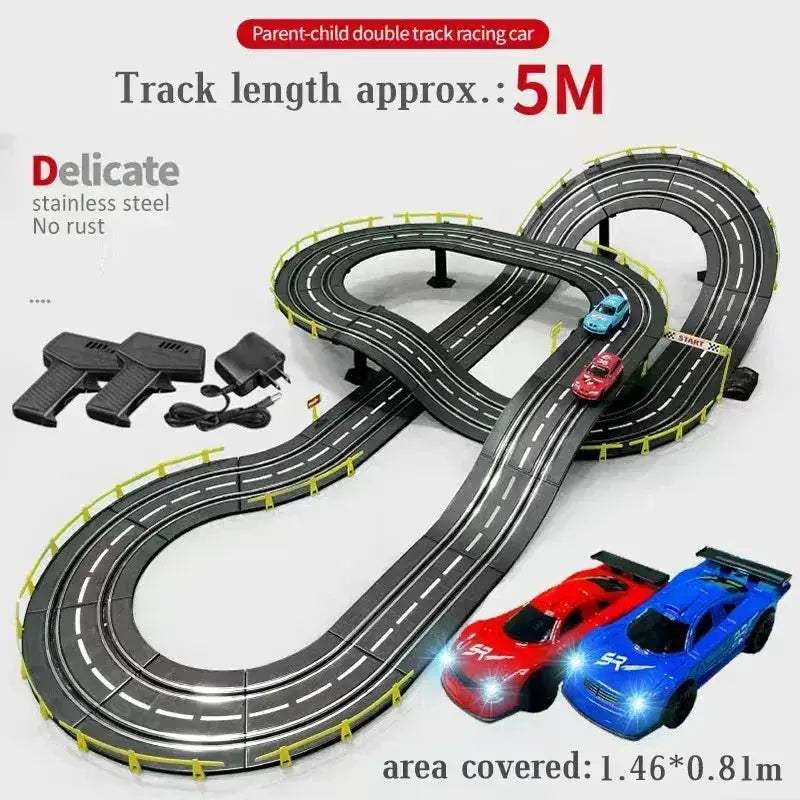 Remote Control Slot Car Racing Set For Track High Speed - Image 9