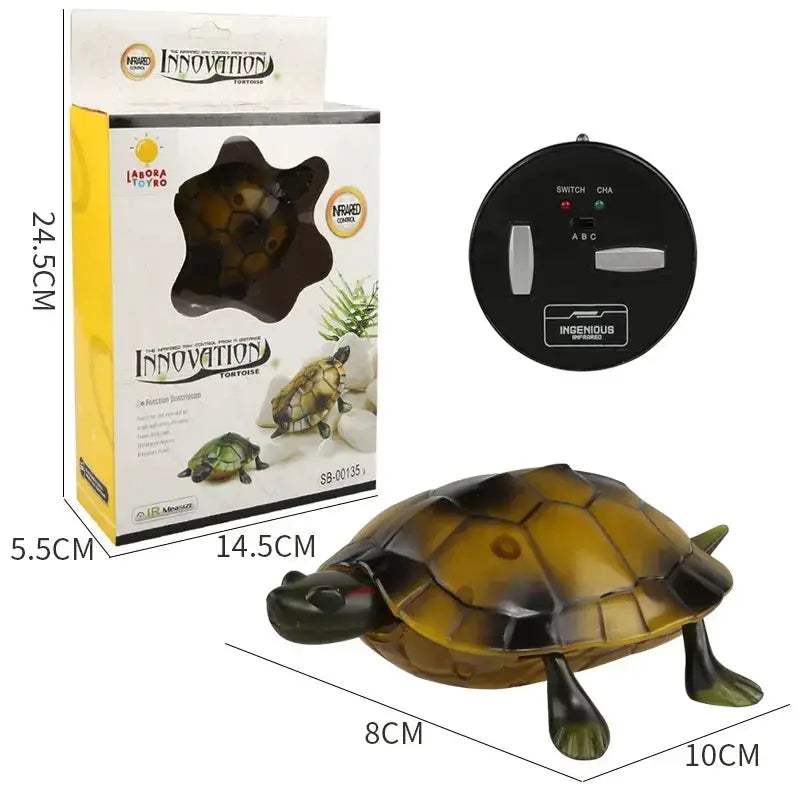 Remote Control Turtle RC Toy With Eye Lights For Learning - Image 5