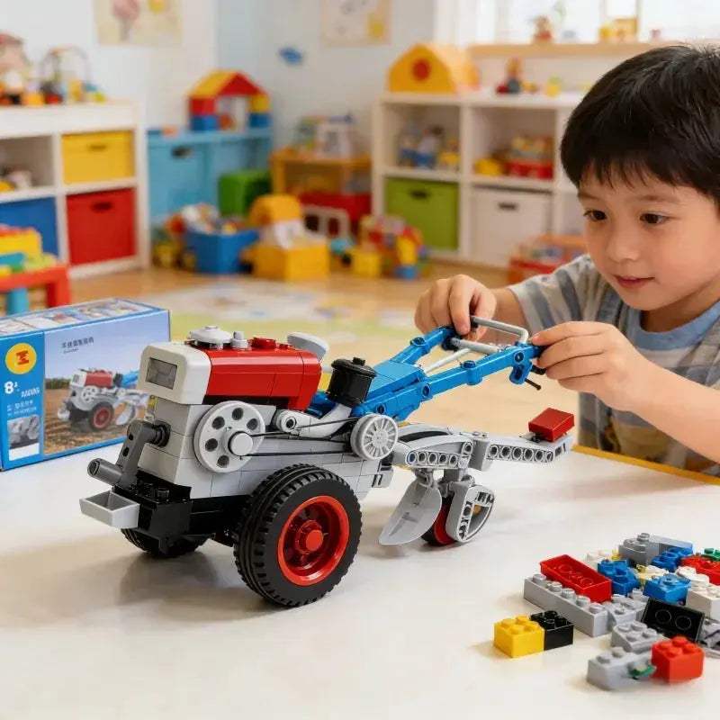 Lego Compatible Tractor Building Blocks Educational Toy - Image 5