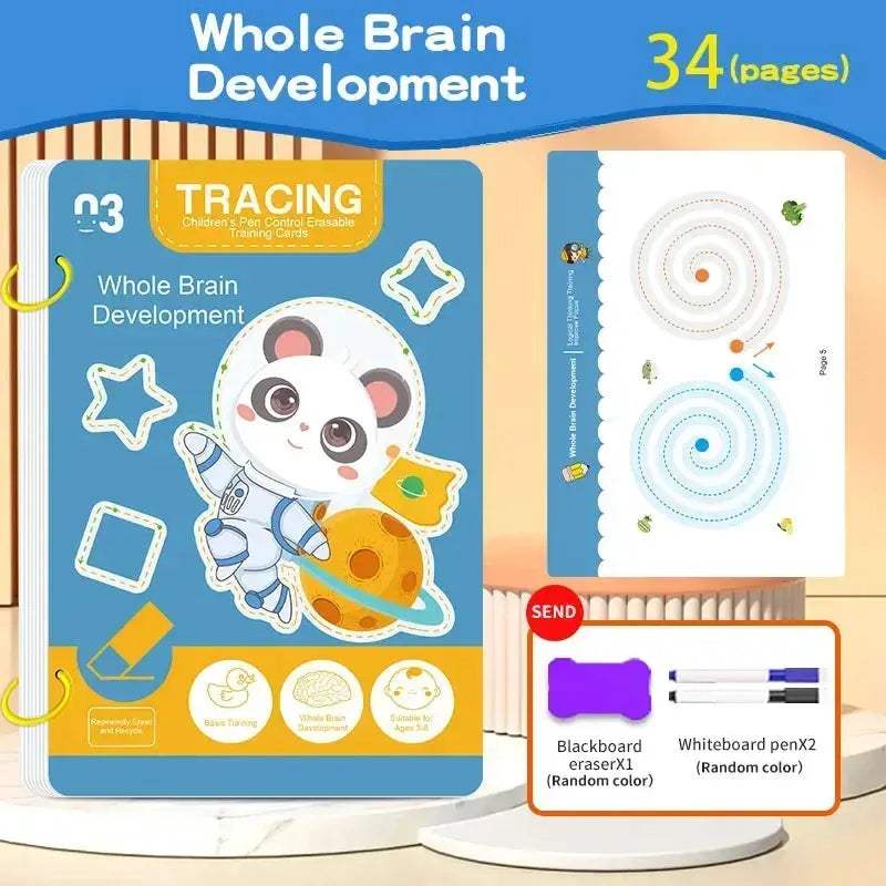 Reusable Kids Writing Workbook With Erasable Pen For Skill Building - Image 8