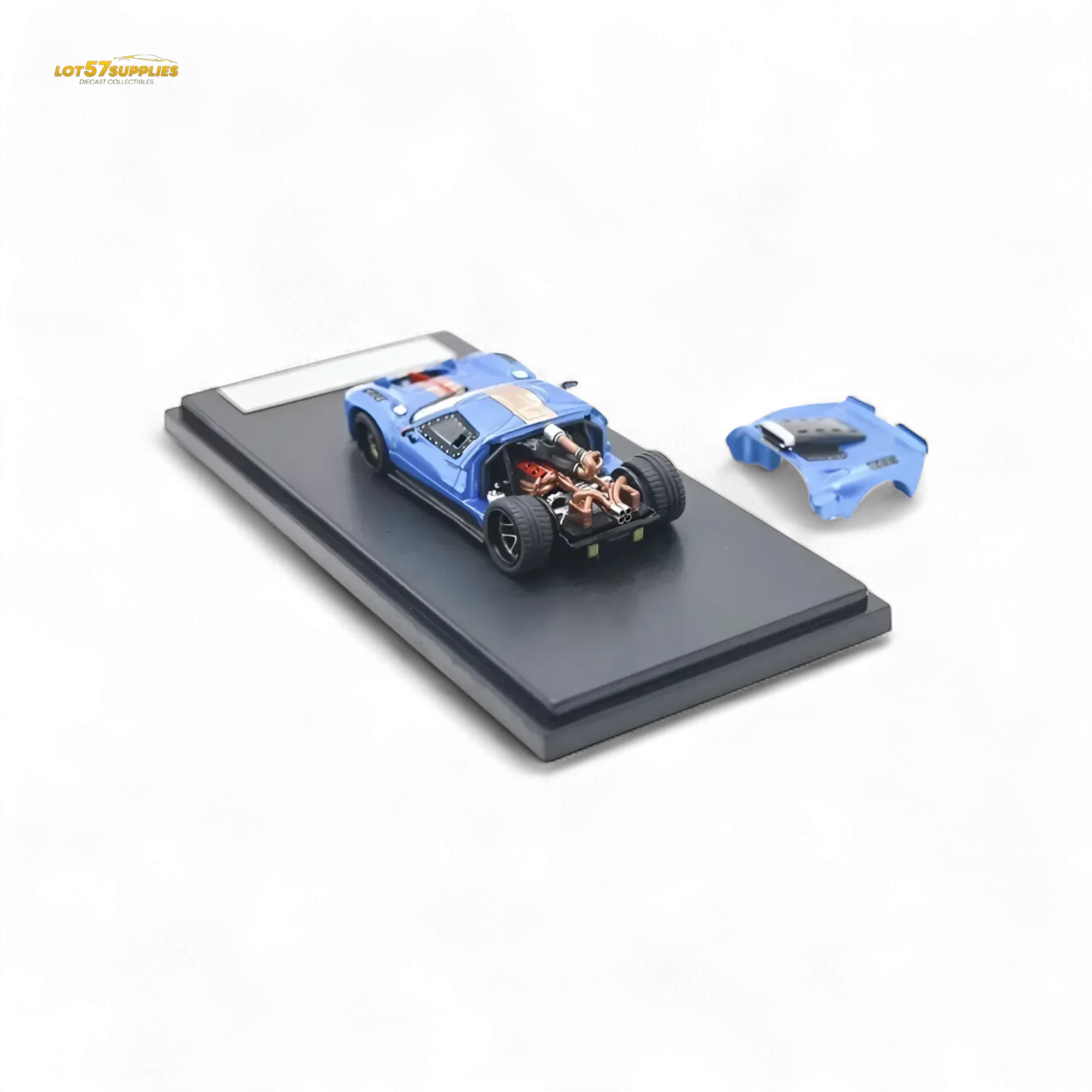 Rhino Model Ford GT40 Blue 1:64 - Image 3