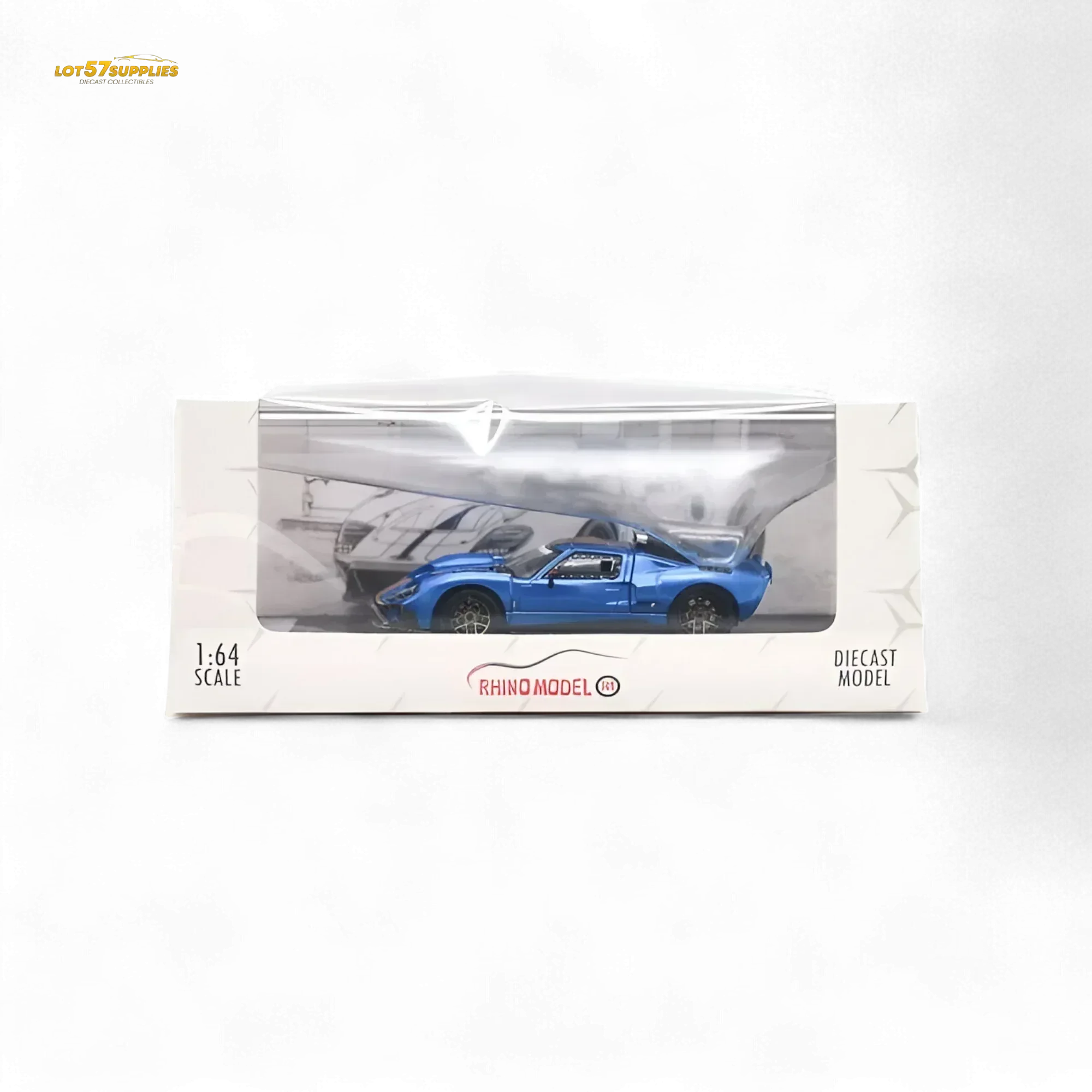 Rhino Model Ford GT40 Blue 1:64 - Image 4