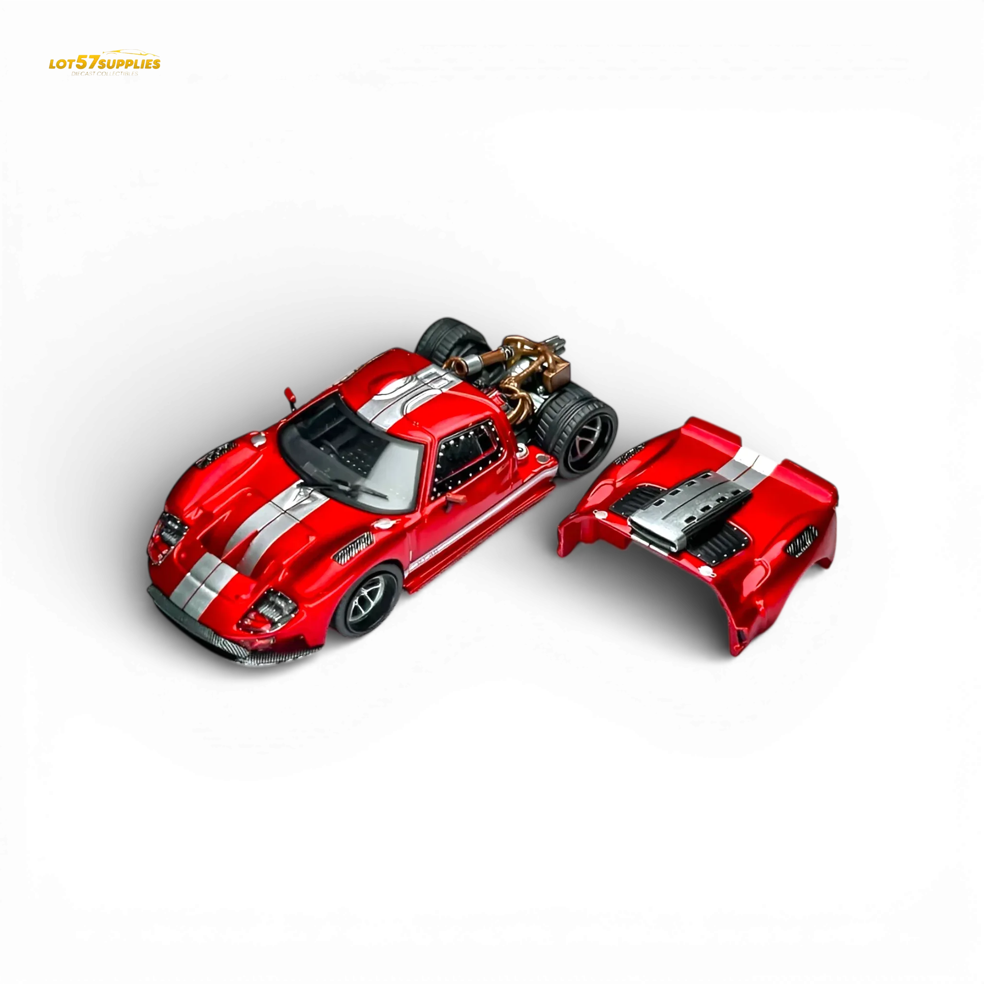 Rhino Model RM Ford GT40 Transparent Red 1:64 - Image 3
