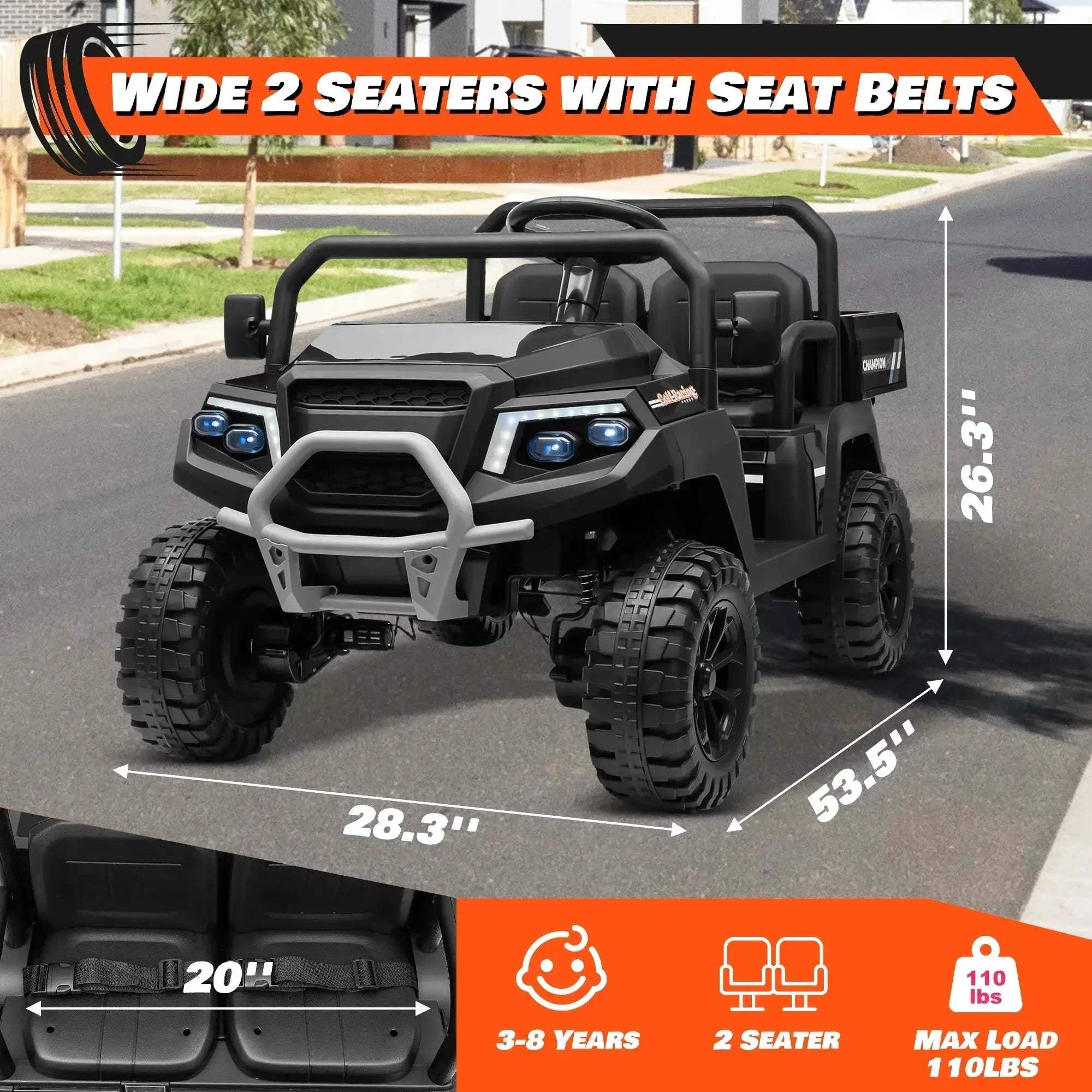 Ride On Car 4WD Dual Drive Modes With Remote Control - Image 4
