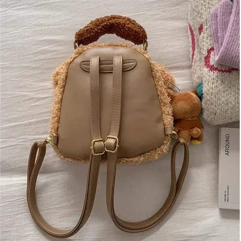 Rilakkuma Plush Bear Backpack Cute Lightweight Travel Accessory - Image 2