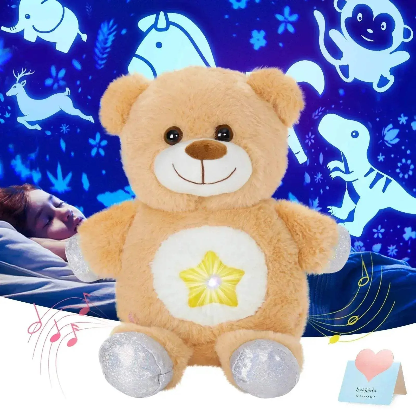 Room Projector Plush Toy With Glowing Atmosphere Light - Image 8