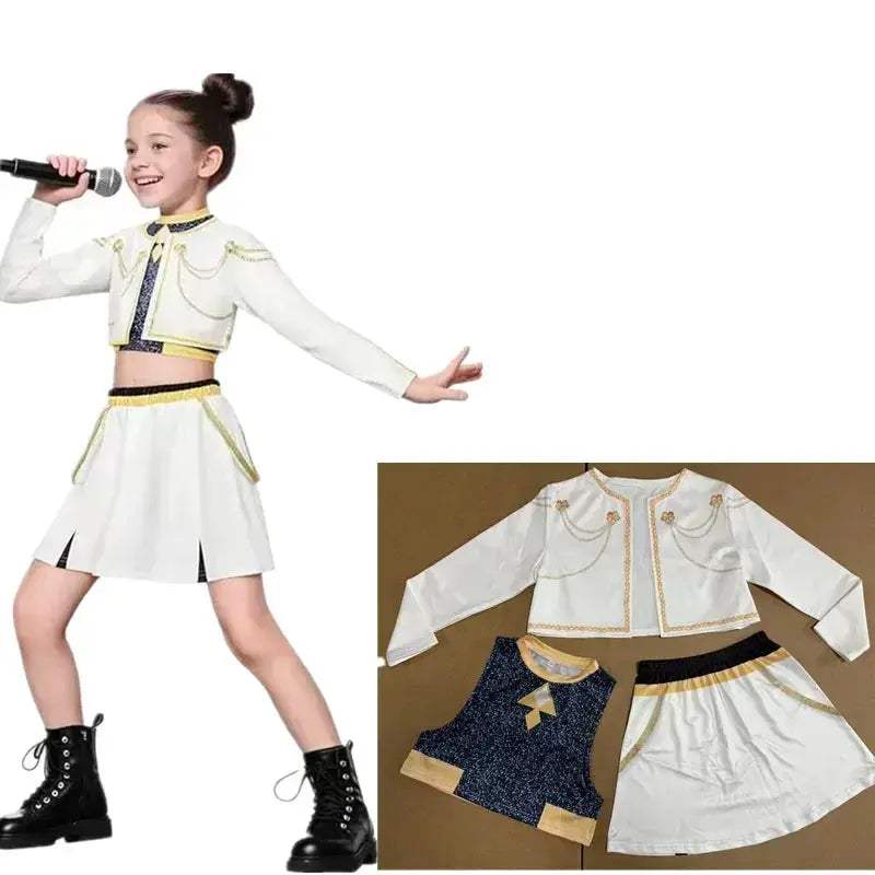 Rumi Kpop Demon Hunter Cosplay Costume Three Piece Set - Image 24