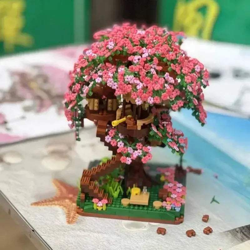 Sakura Bonsai Lego Kit for Her Valentine Gift DIY Decor - Image 3