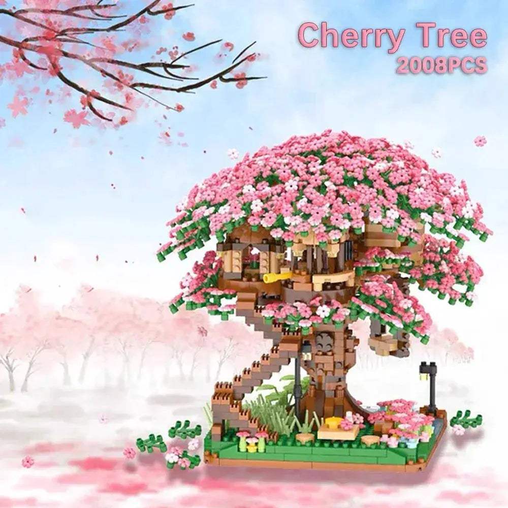 Sakura Tree Micro Blocks With LED Lights Night Glow - Image 5