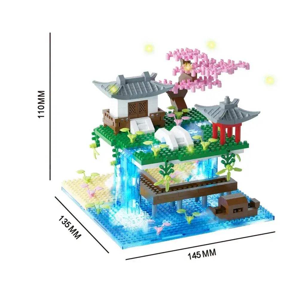 Sakura Tree Micro Blocks With LED Lights Night Glow - Image 9