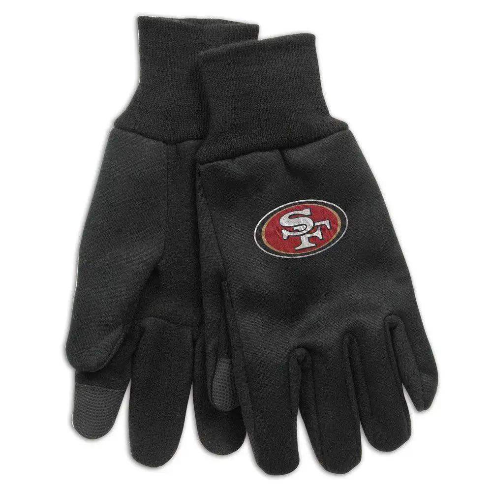 San Francisco 49ers Gloves Touchscreen Ready Adult Size