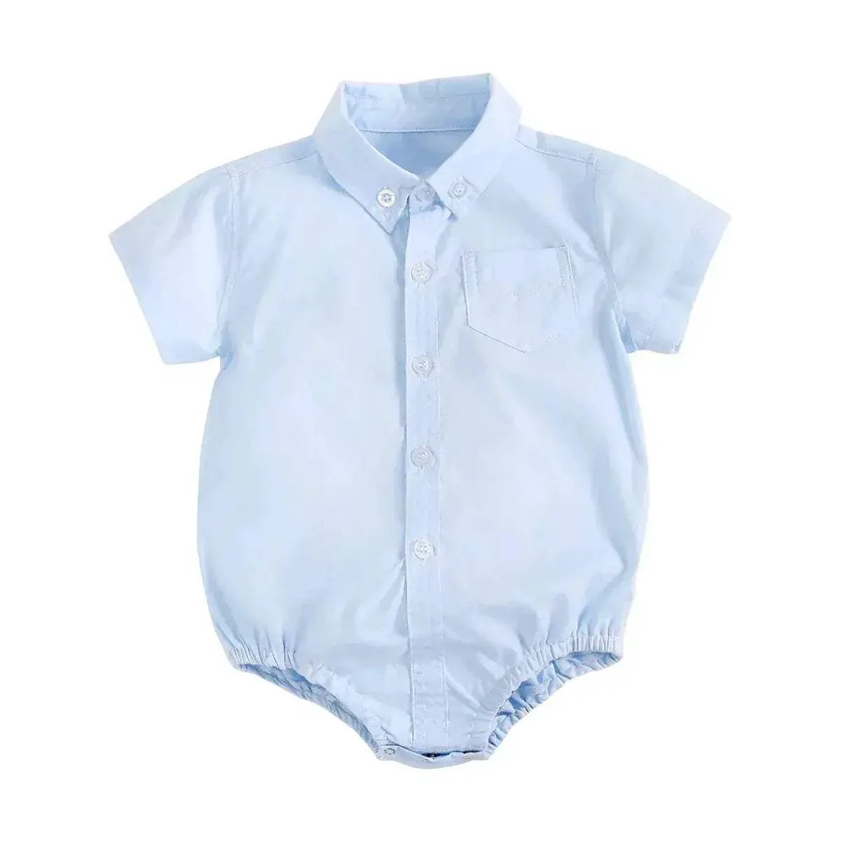 Sanlutoz Cotton Baby Bodysuits Short Sleeve Summer Plaid for Baby Boy - Image 12