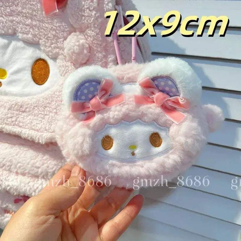 Sanrio My Melody Plush Backpack School Bag Japanese Large Capacity - Image 8