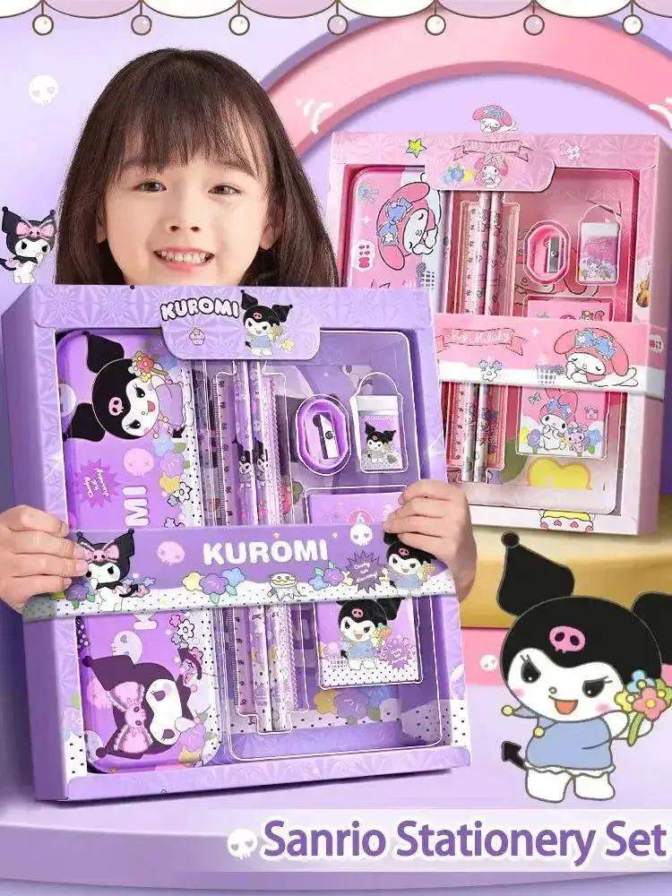 Sanrio Family Cinnamoroll, Kuromi, and Melody Stationery Gift Box Set, Children's Gift Back-to-School Christmas Gift - Image 15