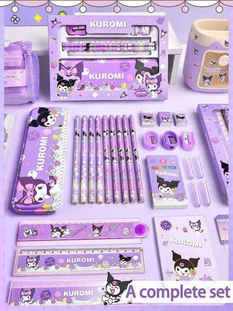Sanrio Family Cinnamoroll, Kuromi, and Melody Stationery Gift Box Set, Children's Gift Back-to-School Christmas Gift - Image 3