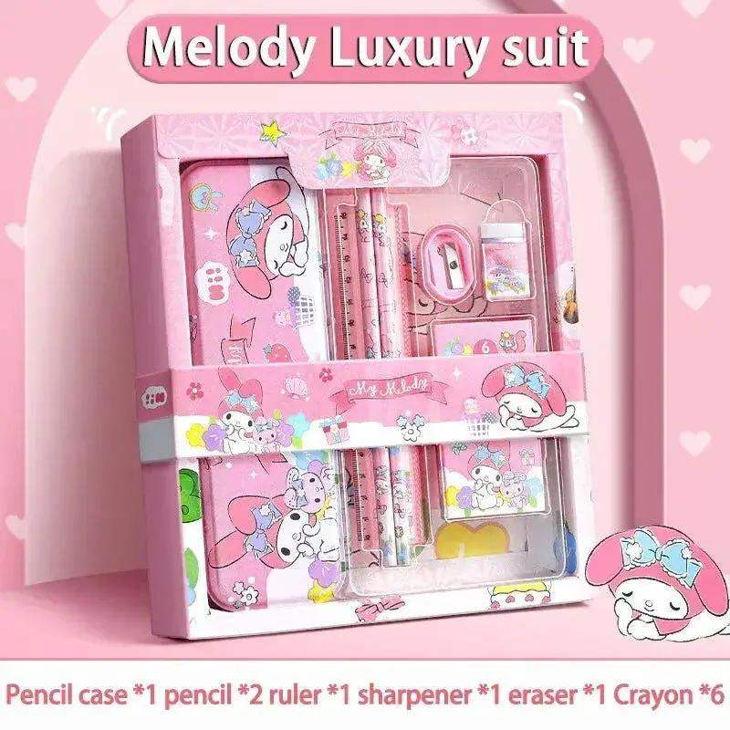 Sanrio Family Cinnamoroll, Kuromi, and Melody Stationery Gift Box Set, Children's Gift Back-to-School Christmas Gift - Image 8