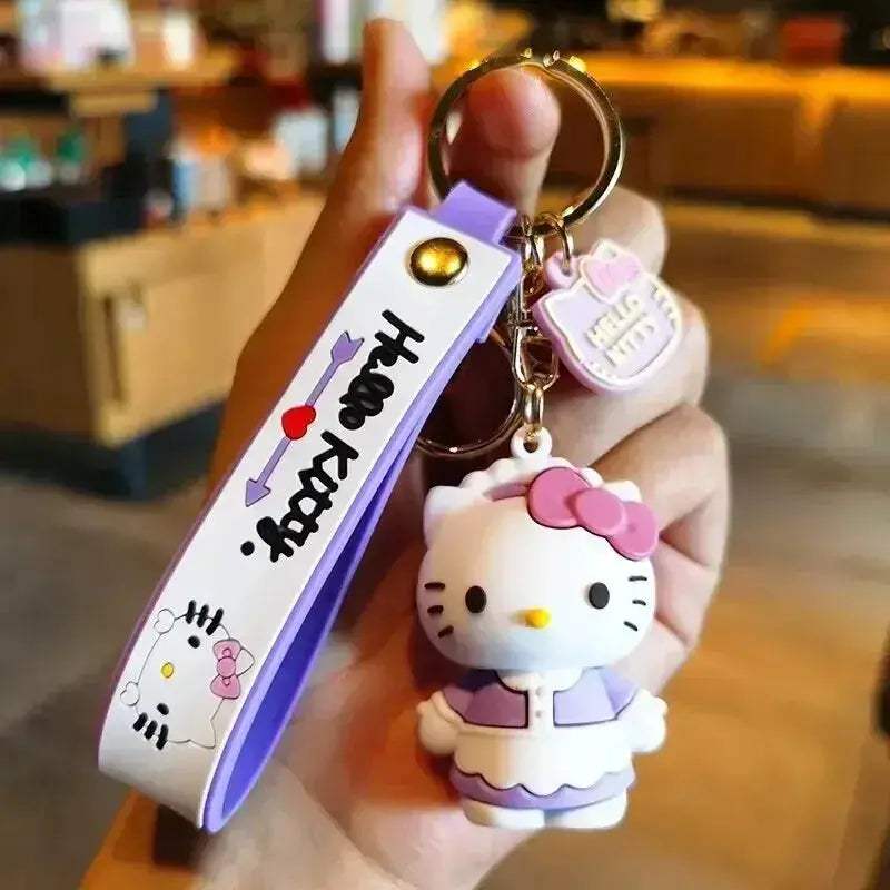 Sanrio Hello Kitty Key Chains, Kawaii Anime Cartoon Cinnamoroll Car Keychains Backpack Ornaments - Image 43