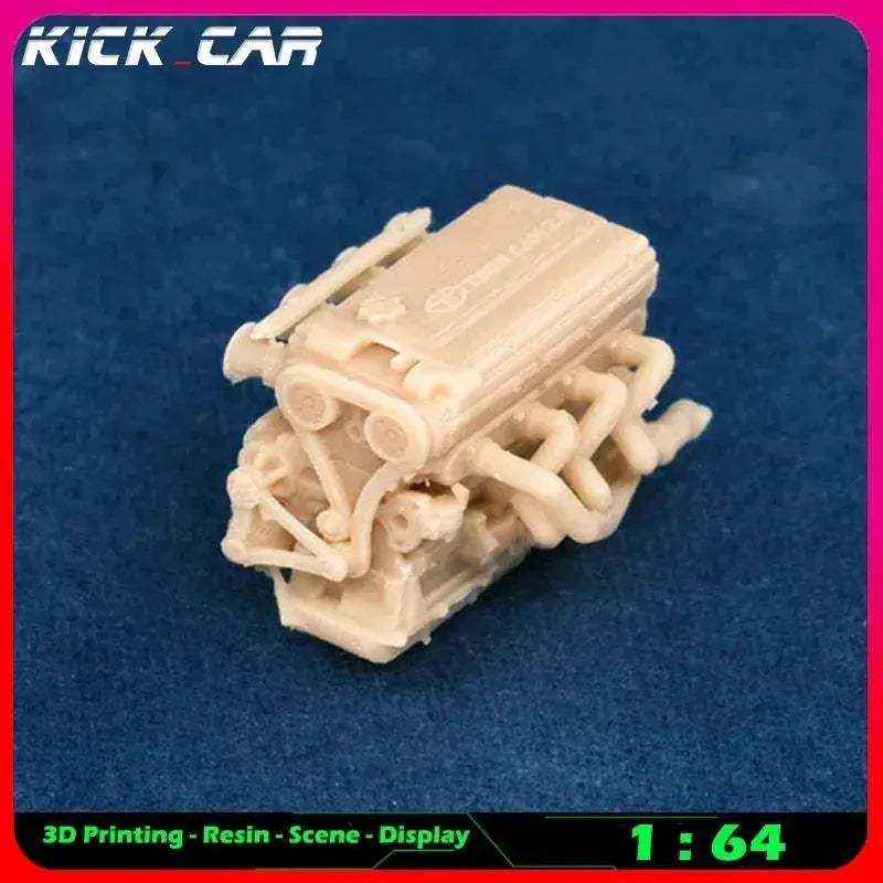 Scale Car Engine For Diorama Garage Scene Paintable - Image 10