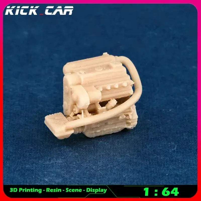 Scale Car Engine For Diorama Garage Scene Paintable - Image 13