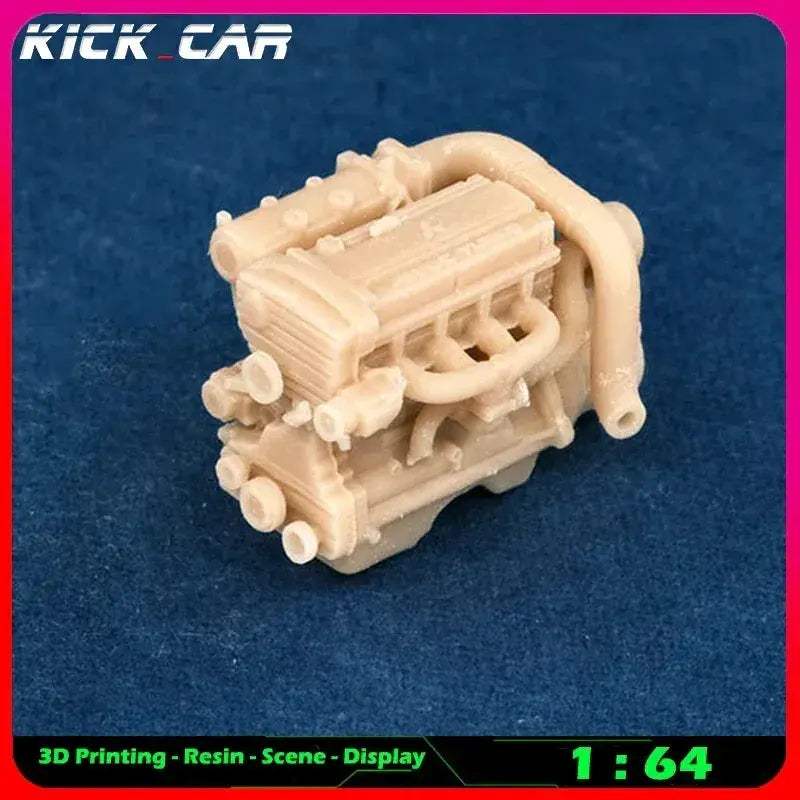 Scale Car Engine For Diorama Garage Scene Paintable - Image 14