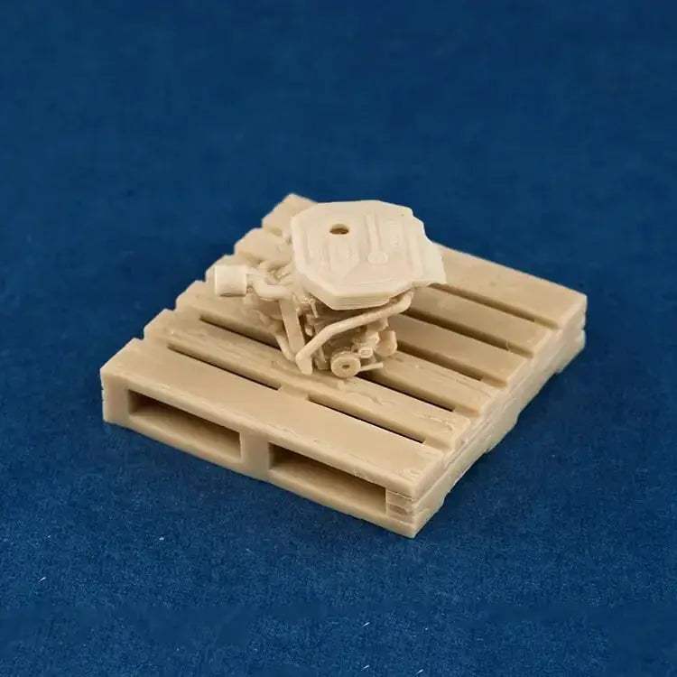 Scale Car Engine For Diorama Garage Scene Paintable - Image 19